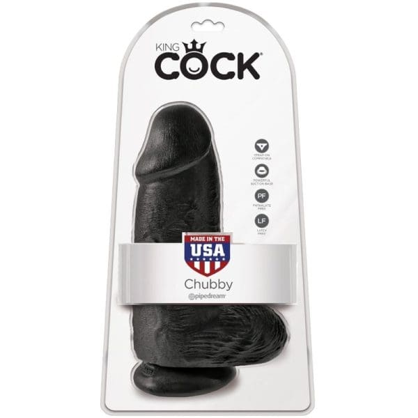 KING COCK - CHUBBY REALISTIC PENIS 23 CM BLACK 6